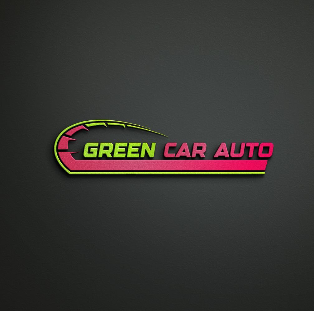 Green Car Auto Logo